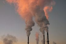 Decorative image of smoking chimneys