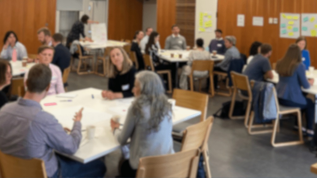 Decorative image of knowledge exchange at a ClimateXChange event