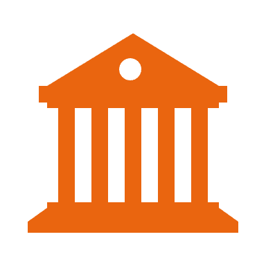 Bank with solid fill