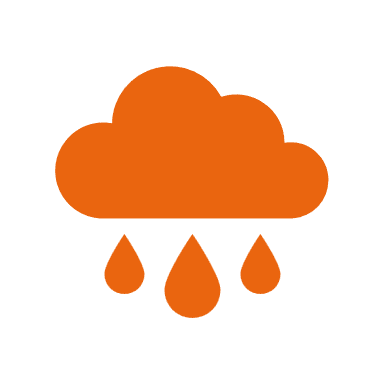 Rain with solid fill